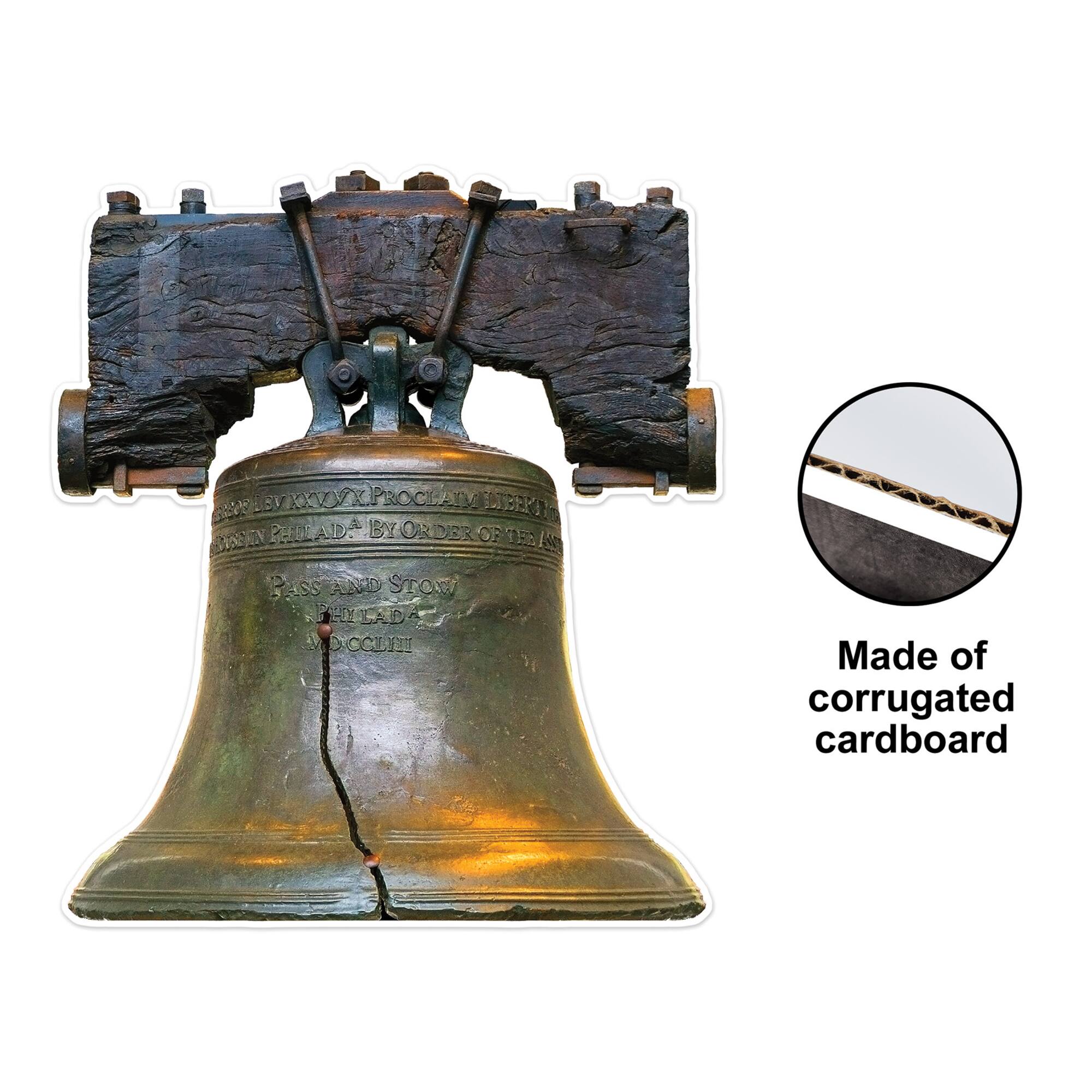 Beistle 4.3ft. Liberty Bell Stand-Up